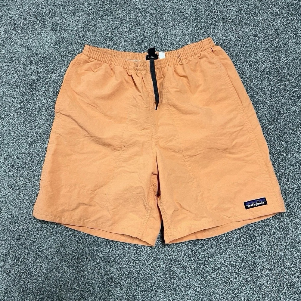 Patagonia Baggies Shorts Mens Small Orange Lined Swim Trail Outdoor
